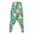 Tropical Watermelon And Pineapple Print Hammer Pants