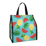 Tropical Watermelon And Pineapple Print Insulated Lunch Tote