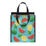 Tropical Watermelon And Pineapple Print Insulated Lunch Tote