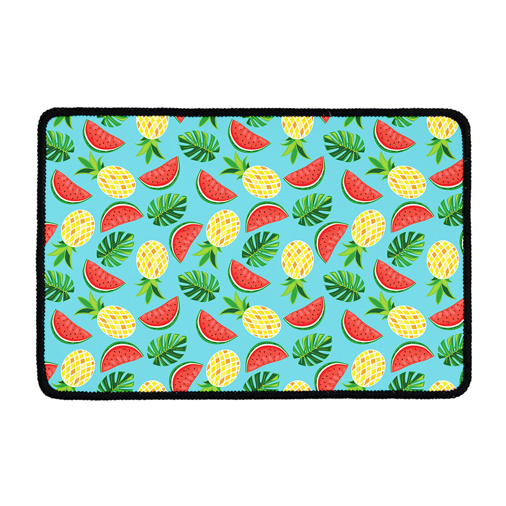 Tropical Watermelon And Pineapple Print Kitchen Mat