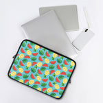 Tropical Watermelon And Pineapple Print Laptop Sleeve