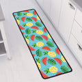 Tropical Watermelon And Pineapple Print Long Kitchen Mat