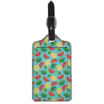 Tropical Watermelon And Pineapple Print Luggage Tag