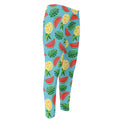 Tropical Watermelon And Pineapple Print Men's Compression Pants