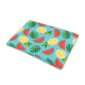 Tropical Watermelon And Pineapple Print Pet Cooling Mat Cover