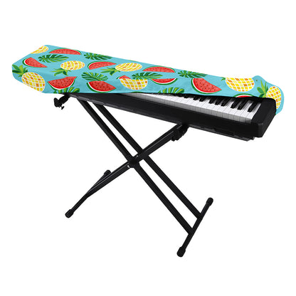 Tropical Watermelon And Pineapple Print Piano Keyboard Cover
