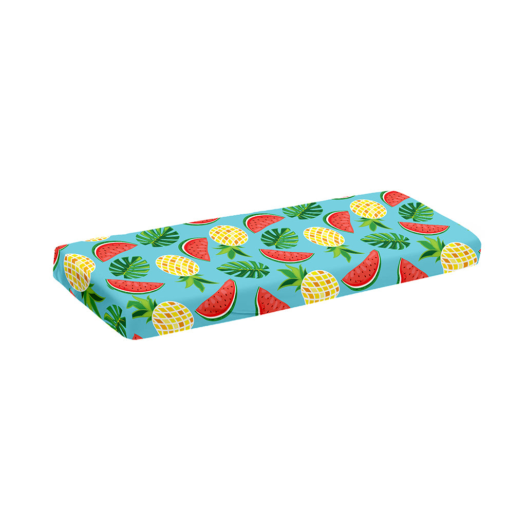 Tropical Watermelon And Pineapple Print Piano Keyboard Cover