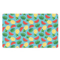 Tropical Watermelon And Pineapple Print Polyester Doormat