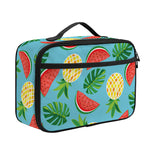 Tropical Watermelon And Pineapple Print Portable Lunch Bag
