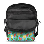 Tropical Watermelon And Pineapple Print Rectangular Crossbody Bag