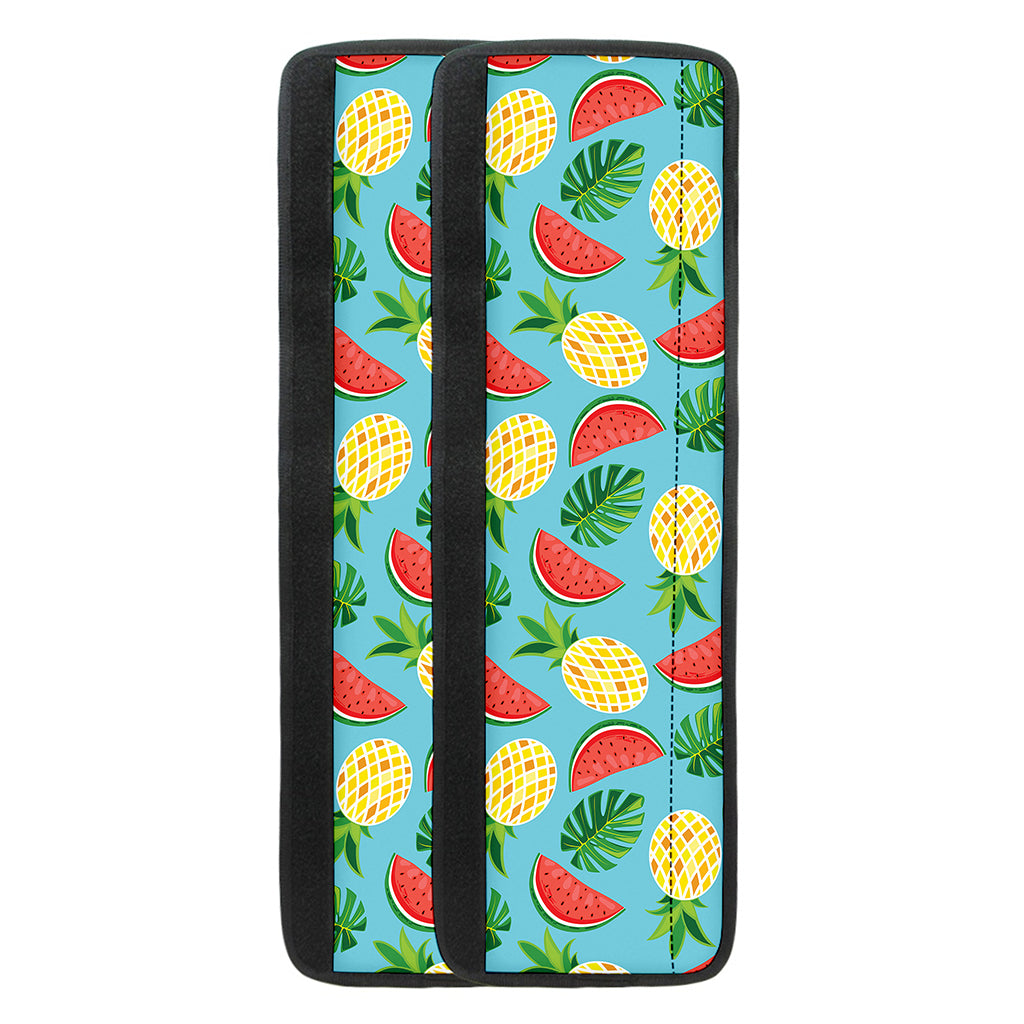 Tropical Watermelon And Pineapple Print Refrigerator Handle Covers