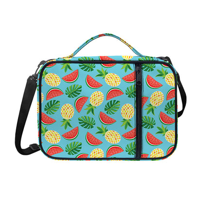 Tropical Watermelon And Pineapple Print Shoulder Strap Bible Bag