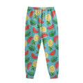 Tropical Watermelon And Pineapple Print Sweatpants