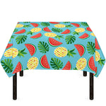 Tropical Watermelon And Pineapple Print Tablecloth