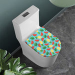Tropical Watermelon And Pineapple Print Toilet Lid Cover