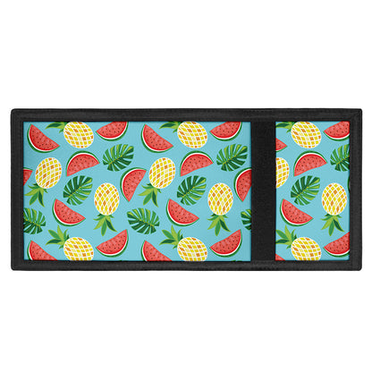 Tropical Watermelon And Pineapple Print Trifold Wallet