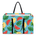 Tropical Watermelon And Pineapple Print Utility Tote Bag