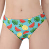 Tropical Watermelon And Pineapple Print Women's Panties