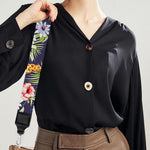 Tropical Zebra Giraffe Pattern Print Bag Strap