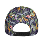 Tropical Zebra Giraffe Pattern Print Baseball Cap