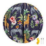 Tropical Zebra Giraffe Pattern Print Basketball