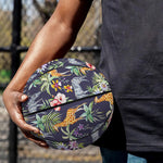 Tropical Zebra Giraffe Pattern Print Basketball