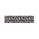 Tropical Zebra Giraffe Pattern Print Bed Runner