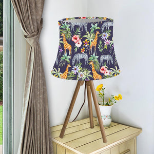 Tropical Zebra Giraffe Pattern Print Bell Lamp Shade