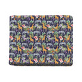 Tropical Zebra Giraffe Pattern Print Bifold Wallet