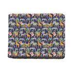 Tropical Zebra Giraffe Pattern Print Bifold Wallet