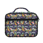 Tropical Zebra Giraffe Pattern Print Briefcase Bible Bag