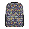 Tropical Zebra Giraffe Pattern Print Casual Backpack