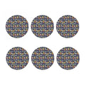 Tropical Zebra Giraffe Pattern Print Coaster Set