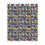 Tropical Zebra Giraffe Pattern Print Curtain
