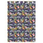 Tropical Zebra Giraffe Pattern Print Curtain