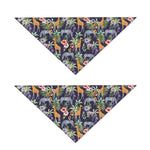 Tropical Zebra Giraffe Pattern Print Dog Bandana