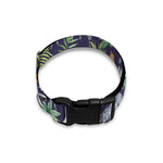 Tropical Zebra Giraffe Pattern Print Dog Collar