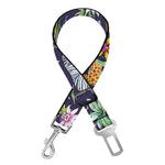 Tropical Zebra Giraffe Pattern Print Dog Seat Belt