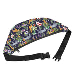 Tropical Zebra Giraffe Pattern Print Fanny Pack