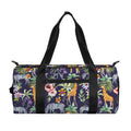 Tropical Zebra Giraffe Pattern Print Gym Bag