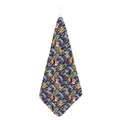 Tropical Zebra Giraffe Pattern Print Hand Towel