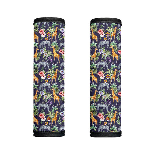 Tropical Zebra Giraffe Pattern Print Handle Covers