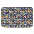 Tropical Zebra Giraffe Pattern Print Indoor Door Mat