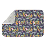 Tropical Zebra Giraffe Pattern Print Indoor Door Mat