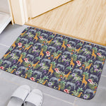 Tropical Zebra Giraffe Pattern Print Indoor Door Mat