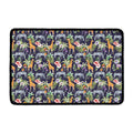 Tropical Zebra Giraffe Pattern Print Kitchen Mat