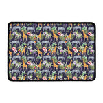Tropical Zebra Giraffe Pattern Print Kitchen Mat