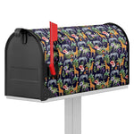 Tropical Zebra Giraffe Pattern Print Mailbox Cover