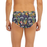 Tropical Zebra Giraffe Pattern Print Men's Briefs
