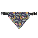 Tropical Zebra Giraffe Pattern Print Over The Collar Dog Bandana